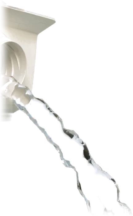 Fresh water pouring from a vedicDROP carton